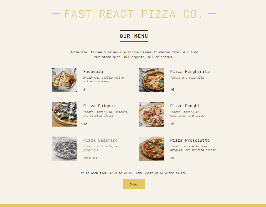 React Pizza Graphic
