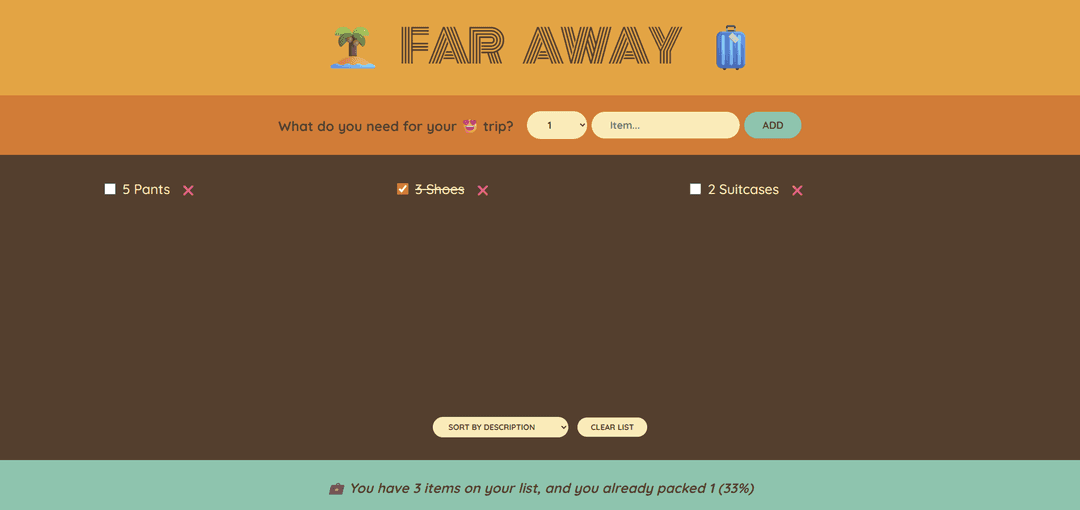 Travel List